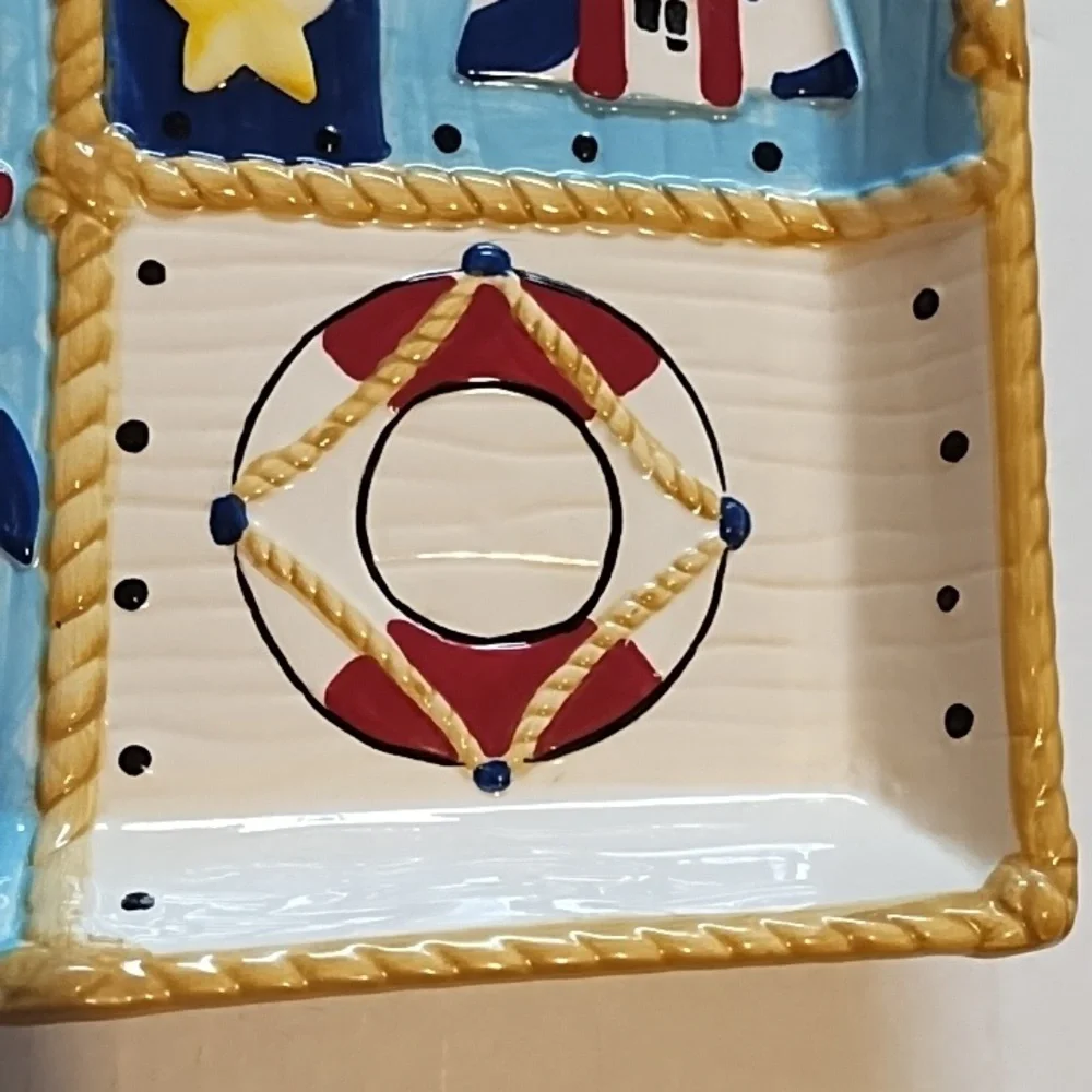 Nautical Themed Ceramic Platter - Picture 6 of 16
